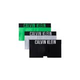 CALVIN KLEIN CALVIN KLEIN Erkek Marka Logolu Elastik Bantlı Günlük Kullanıma Uygun Siyah-Yeşil-Gri Boxer 000NB3611A VP6
