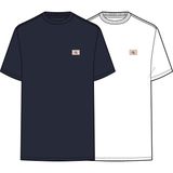 Calvin Klein Calvın Kleın Erkek Marka Logolu Günlük Kullanıma Uygun Beyaz-Lacivert T-Shirt LV04RD248G 2gy - 2XL