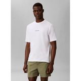 CALVIN KLEIN CALVIN KLEIN Erkek Marka Logolu Günlük Kullanıma Uygun Beyaz T-Shirt LV00NM3021 100