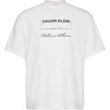 CALVIN KLEIN CALVIN KLEIN Erkek Marka Logolu Günlük Kullanıma Uygun Beyaz T-Shirt LV04RE827G YAF