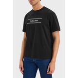 Calvin Klein Calvın Kleın Erkek Marka Logolu Günlük Kullanıma Uygun Siyah T-Shirt LV04LG813G Ub1