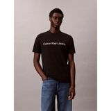 Calvin Klein Calvın Kleın Erkek Marka Logolu Günlük Kullanıma Uygun Siyah T-Shirt LV04RAB810 Ub1