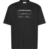 CALVIN KLEIN CALVIN KLEIN Erkek Marka Logolu Günlük Kullanıma Uygun Siyah T-Shirt LV04RE827G UB1