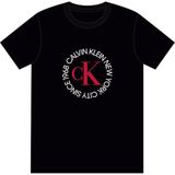 CALVIN KLEIN CALVIN KLEIN Erkek Marka Logolu Günlük Kullanıma Uygun Siyah T-Shirt LV14RE816G UB1