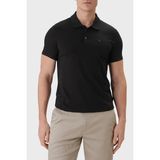 Calvin Klein Calvın Kleın Erkek Marka Logolu Organik Pamuklu Polo Yakalı Kısa Kollu Günlük Kullanıma Uygun Şık Görünümlü Siyah Polo Yaka T-Shirt LV04LF200G Ub1
