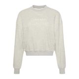 CALVIN KLEIN CALVIN KLEIN Kadın Marka Logo Baskılı Bisiklet Yaka Günlük Kullanıma Uygun Uzun Kollu Şık Görünüşlü Gri Sweatshirt LV00QS7514 P7A