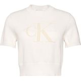 CALVIN KLEIN CALVIN KLEIN Kadın Marka Logolu Günlük Kullanıma Uygun Bbeyazz Kazak LV044E306G YBH