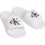 CALVIN KLEIN CALVIN KLEIN Kadın Marka Logolu Günlük Kullanıma Uygun Beyaz Terlik HW0HW02958 01W