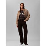 CALVIN KLEIN CALVIN KLEIN Kadın Marka Logolu Günlük Kullanıma Uygun Gri Kazak LV044E306G P7I