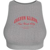 CALVIN KLEIN CALVIN KLEIN Kadın Marka Logolu Günlük Kullanıma Uygun Gri Sütyen LV00QF8707 P7A