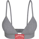 CALVIN KLEIN CALVIN KLEIN Kadın Marka Logolu Günlük Kullanıma Uygun Gri Sütyen LV00QF8886 P7A
