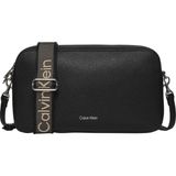 Calvin Klein Calvın Kleın Kadın Marka Logolu Günlük Kullanıma Uygun Siyah Omuz Çantası LV04F3642G Ub1
