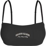 CALVIN KLEIN CALVIN KLEIN Kadın Marka Logolu Günlük Kullanıma Uygun Siyah Sütyen LV00QF8710 UB1