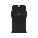 CALVIN KLEIN CALVIN KLEIN Kadın Marka Logolu Günlük Kullanıma Uygun Siyah T-Shirt LV047E200G UB1