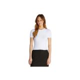 CALVIN KLEIN CALVIN KLEIN Kadın Marka Logolu Organik Pamuklu Günlük Kullanıma Uygun Beyaz T-Shirt J20J225239 YAA