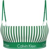 CALVIN KLEIN CALVIN KLEIN Kadın Yeşil-Beyaz Bikini Üstü LV00Q61130 4ZF
