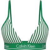 CALVIN KLEIN CALVIN KLEIN Kadın Yeşil-Beyaz Bikini Üstü LV00Q61208 4ZF