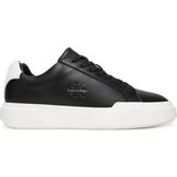 Calvin Klein Chunky Cupsole Bağcıklı Deri Erkek Siyah Sneaker YM0YM01344-06W