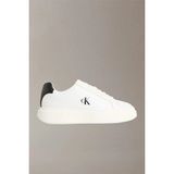 Calvin Klein Chunky Cupsole Bağcıklı Deri Kadın Siyah Sneaker YW0YW01947-06X