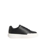 Calvin Klein Chunky Cupsole Bağcıklı Deri Tamamı Baskılı Sneaker, 36, YW0YW02058BEH, Siyah, Kadın