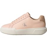 Calvin Klein CHUNKY CUPSOLE LACEUP LTH WN Kadın Spor Ayakkabı Spanish Villa/Tuscany/White Sand 41