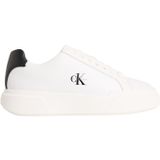 Calvin Klein CHUNKY CUPSOLE LACEUP LTH WN Kadın Spor Ayakkabı White/Black/White 41