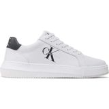 Calvin Klein Chunky Sole Erkek Sneaker Deri Beyaz Düz Tabanlı Günlük Kullanım Ayakkabısı YM0YM00681