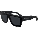 Calvin Klein CK 24502S 059 55 Unisex Kare Siyah Şeffaf Kemik Güneş Gözlüğü
