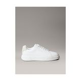 Calvin Klein Ck Avenue Pürüzsüz Deri Logo Detaylı Sneaker - Ekru