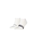 Calvin Klein Ck Men Sneaker 2P Logo Stripe 2li Çorap, Standart, 701237875, Siyah, erkek