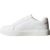 Calvin Klein Classic Cupsole Lace Up LthErkek Spor Ayakkabı, Bright White/Medieval Forest/Gum, 44