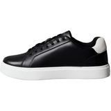 Calvin Klein CLASSIC CUPSOLE LACEUP LTH Erkek Spor Ayakkabı, Bright White/Black, 44