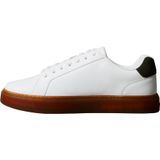 Calvin Klein classic cupsole laceup lth Erkek Spor Ayakkabı bright white/medieval forest/gum 42