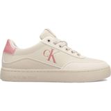 Calvin Klein Classic Cupsole Low Leather Womens Sneaker Hakiki Deri Kadın Günlük Spor Ayakkabı Bej
