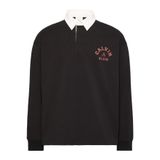Calvin Klein COMPACT RUGBY LS POLO Erkek Siyah Polo Sweatshirt