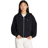 Calvin Klein cotton nylon windbreaker jacket Kadın Ceket Ck Black S