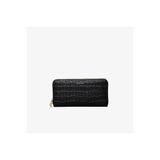 Calvin Klein Croc Long Zip Around Kadın Siyah Cüzdan