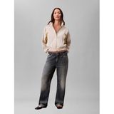 Calvin Klein CROP DOLMAN COLORBLOCK JACKET Kadın Ceket, Chalk/Antelope, S