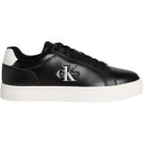 Calvin Klein Deri Bağlamalı Düz Taban Yuvarlak Burun Ck Desenli Sneaker, CLASSIC CUPSOLE MONO LTH