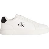 Calvin Klein Deri Bağlamalı Düz Taban Yuvarlak Burun Ck Desenli Sneaker, CLASSIC CUPSOLE MONO LTH