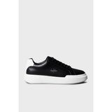 Calvin Klein Deri Logolu Kalın Taban Sneaker Ayakkabı YM0YM013440GM Erkek Ayakkabı YM0YM01344 0gm - Siyah - Beyaz