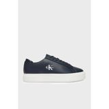Calvin Klein Deri Logolu Kalın Tabanlı Sneaker Ayakkabı YM0YM01460BAI Erkek Ayakkabı YM0YM01460 Baı - Siyah