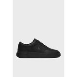 Calvin Klein Deri Logolu Sneaker Ayakkabı HM0HM023260GJ Erkek Ayakkabı HM0HM02326 0gj - Siyah