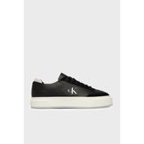 Calvin Klein Deri Logolu Sneaker Ayakkabı HW0HW0298401R Bayan AYAKKABI HW0HW02984 01R SİYAH