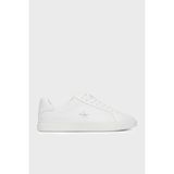 Calvin Klein Deri Logolu Sneaker Ayakkabı HW0HW032950K4 Bayan AYAKKABI HW0HW03295 0K4 BEYAZ