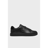 Calvin Klein Deri Logolu Sneaker Ayakkabı YM0YM0143500T Erkek Ayakkabı YM0YM01435 00T - Siyah