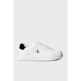 Calvin Klein Deri Logolu Sneaker Ayakkabı YM0YM0143501W Erkek Ayakkabı YM0YM01435 01W - Beyaz - Siyah