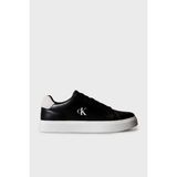Calvin Klein Deri Logolu Sneaker Ayakkabı YM0YM014350GM Erkek Ayakkabı YM0YM01435 0gm - Siyah - Beyaz