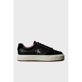 Calvin Klein Deri Süet Detaylı Sneaker Ayakkabı YW0YW0202301G Bayan Ayakkabı YW0YW02023 01G - 2J9-Siyah