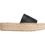 Calvin Klein Deri Terlik FLATF ESPA MULE LTH MG, 37, 5003346495, Siyah, Kadın